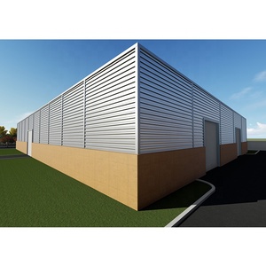 Khung Thép Ánh Sáng Xây Dựng 10 Tấn <span class=keywords><strong>C</strong></span>ần <span class=keywords><strong>C</strong></span>ẩu Kho Romania 1000m2 Thép Kho - Product Image 4