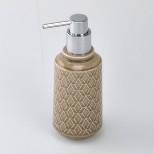 Luxury Glaze Colored Black <b>Chrome</b> Pump Ceramic Lotion Bottle - Product Image 3
