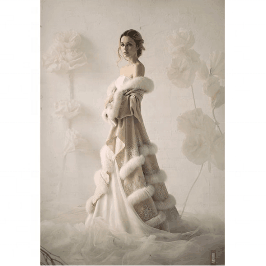 Winter Wedding Dresses with Fur
