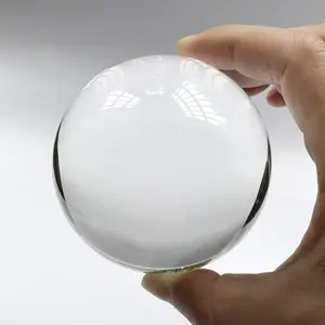 Boule de cristal transparente K9 de 80mm de bonne qualité, sphère en verre de cristal fengshui