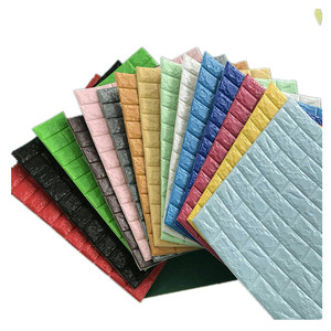 Adesivi 3d da parete decorazione semplice schiuma <span class=keywords><strong>Pvc</strong></span>/pe rimovibile autoadesivo rivestimento murale per la casa stile effetto 3D colore personalizzato moderno - Product Image 5