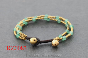 Cloche de laiton fait à la main vente chaude cristal perles <span class=keywords><strong>envies</strong></span> réglable bracelet en gros - Product Image 2