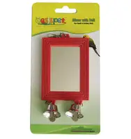 ORIENPET & OASISPET Bird toys OPT46195 Plastic Bird mirror with bell pet products