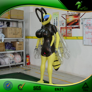 Chica libélula inflable de pechos grandes, muñeca sexual de animales con inflado de pechos chica abeja inflable - Product Image 5