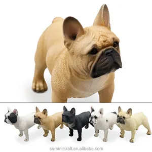 16 skaliert leben wie hund modell harz französisch bulldog figuren