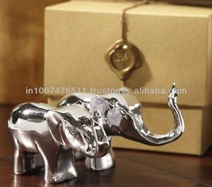Escultura de elefante de aluminio de estilo moderno hecha a mano, decoración del hogar, estatua de Metal - Product Image 1