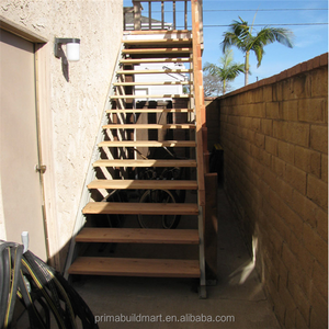 Designs d'escaliers en fer forgé, escaliers en métal utilisés, escaliers extérieurs droits en acier - Product Image 3