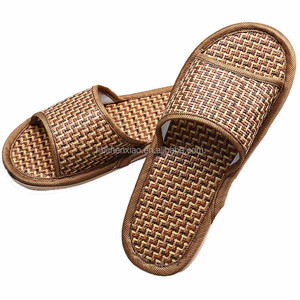 Nouvelles pantoufles d'été 2023 pour la maison, antidérapantes, en <span class=keywords><strong>bambou</strong></span>, pour femmes et hommes, pantoufles en <span class=keywords><strong>bambou</strong></span> pour la maison - Product Image 3