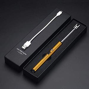 USB Electric <strong>Lighter</strong> with Luxury Design Long-Handle Arc Pulse and <strong>Windproof</strong> Features Rechargeable Kitchen Outdoor Appliance - Product Image 6