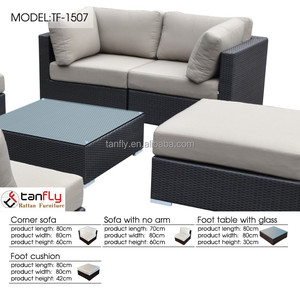 Ensembles <span class=keywords><strong>de</strong></span> <span class=keywords><strong>jardin</strong></span> extérieurs exclusifs en poly <span class=keywords><strong>rotin</strong></span> Meubles <span class=keywords><strong>de</strong></span> canapé sectionnels pour patio <span class=keywords><strong>de</strong></span> loisirs - Product Image 4