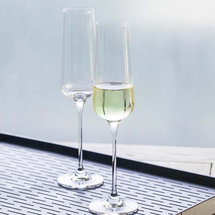 Haonai Crystal Flute Champagne Glasses Wedding Champagne Flutes