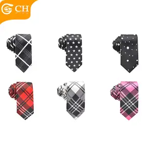 Fashion Stripe Dot Design 5CM Herren Polyester Slim Krawatten für den Großhandel