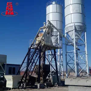 China Factory Hopper type HZS35 Stationary Concrete Mixing Plant