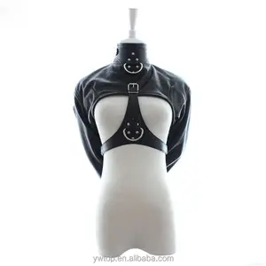 Bdsm-ropa de cuero para adultos, prendas de bondage para mujer, ataduras, disfraces, arnés corporal con correa