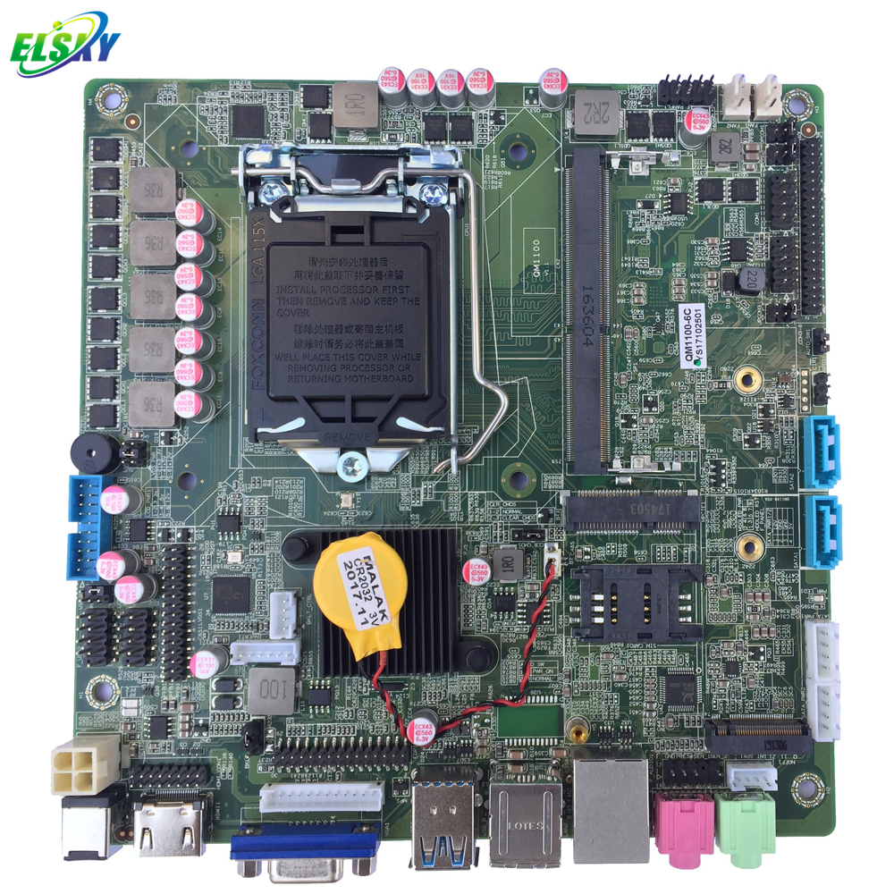 Плата Intel LGA1151 для ЦП Skylake и Kaybelake, отдельная графика, чип DDR4 H110, материнская плата EDP Mini-ITX