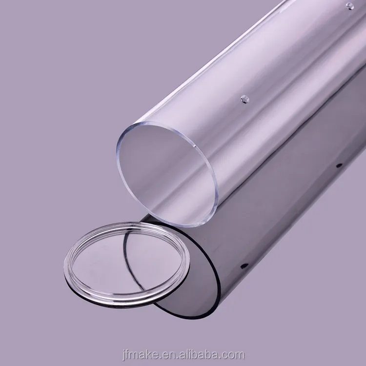 エンドキャップ付きプラスチック150mm透明アクリル試験管