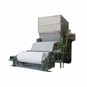 China manufacturer 1092 small wast paper recycling machine sugarcane bagasse toilet tissue paper making machine price for sale