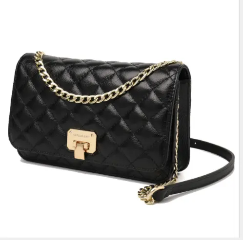 Wholesale Fashion Ladies Crossbody Black Shoulder Bag Quilted Handbags