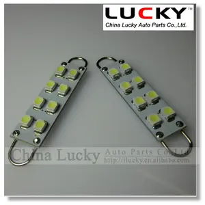 42 mm Festoon C5w LED 8SMD 1210 con visera gancho de la luz del coche