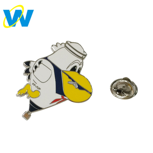 Suministro de fabricante de pines de esmalte duro de gaviota pájaro Pin de solapa de Metal placa - Product Image 5