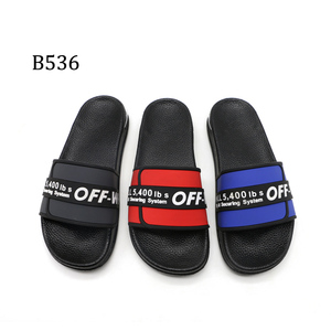 Sandalias planas de PVC con Logo personalizado para hombre, Chanclas de playa, hogar, Arabia, India, para verano - Product Image 2