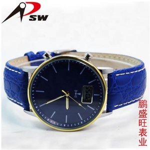 Reloj de Pulsera para Hombre, de Acero Inoxidable, con Correa de Cuero, Carga <span class=keywords><strong>Solar</strong></span>, con Radiofrecuencia, Personalizable - Product Image 4