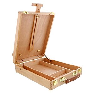 Bviewアートアートサプライ調整可能なデザイン、分割された収納コンパートメントウッドテーブルスケッチボックスイーゼル - Product Image 2