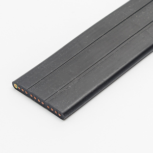 <span class=keywords><strong>Cable</strong></span> de elevador plano de 6 núcleos <span class=keywords><strong>flexible</strong></span> PU <span class=keywords><strong>UTP</strong></span> CAT5e <span class=keywords><strong>Cable</strong></span> de elevador de viaje plano <span class=keywords><strong>para</strong></span> cámara CCTV con <span class=keywords><strong>cable</strong></span> de alimentación - Product Image 1