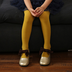 La tarjeta de la cabeza embalado novedad de doble cilindro costilla recién nacido de algodón peinado bebé niña medias - Product Image 4