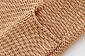 Mameluco de la muchacha del mono del algodón del bebé suéter con bolsillos - Product Image 6