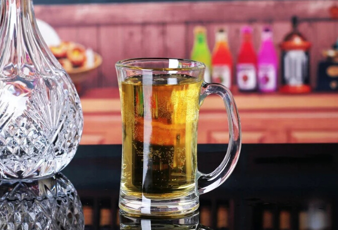 375Ml 310ML  wholesale custom beer drinking glass mug with handle