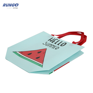 <span class=keywords><strong>Rungo</strong></span>, bolso de mano reutilizable de verano para sandía, logotipo personalizado, ultrasónico, no tejido, Material PP, bolsa de compras para supermercado - Product Image 5