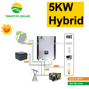 Trên Lưới Và Off Gird Đa Chức Năng Hybrid 5kw Năng Lượng Mặt Trời Hệ Thống Bảng Điều Khiển Trang Chủ Với Pin - Product Image 2