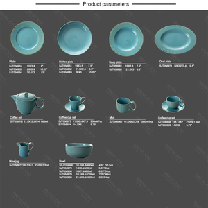 Service à thé en porcelaine bleu coréen, cafetière - Product Image 6