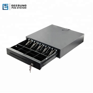 Cassetto Portadenaro Elettronico a 3 Posizioni con Serratura a Chiave 405 Costruzione in Acciaio Metallico per <span class=keywords><strong>Registratore</strong></span> <span class=keywords><strong>di</strong></span> <span class=keywords><strong>Cassa</strong></span> - Product Image 1