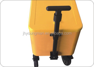 80-Quart acero <span class=keywords><strong>bebida</strong></span> hielo pecho rodante carro al aire libre - Product Image 3