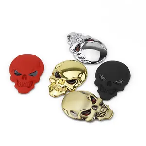 Metal personality devil head skull head car stickers car emblem