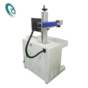 Farbe Laser Graviermaschine für Edelstahl mit MOPA Faserlaser Quelle