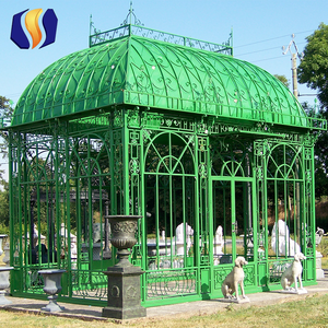 Casa de cristal Victoria verde antigua para jardín, estilo moderno, marco de madera natural fácilmente ensamblado, proveedor de China, aplicación para el hogar - Product Image 1