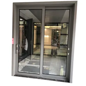 Pintu Profil Aluminium Kaca Tempered Bening Dobel 6Mm Jendela Filipina