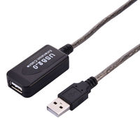 20 Mt (65ft) USB 2.0 Ein Mann zum Weiblichen Aktive Erweiterung Extender Repeater Kabel