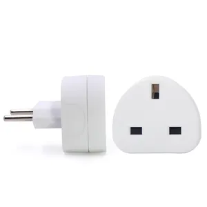 With Fuse and Screw EU Type C to UK Belize Type G Power Travel Plug Adapter