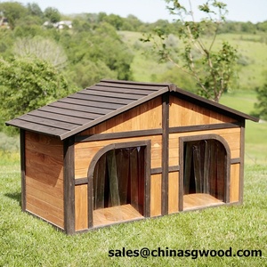 Dijual Rumah Anjing Kayu Luar Ruangan Atap Hijau Taman - Product Image 4