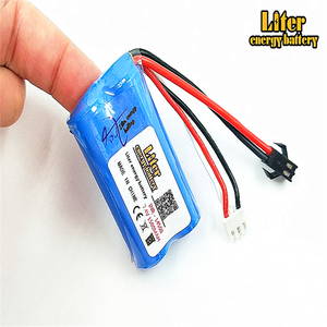 7,4 v 14500 Li-Ion 1500 MAH Paquete de batería recargable de litio de agua suave PISTOLA DE y <span class=keywords><strong>RC</strong></span> coche barco Avión Helicóptero juguetes - Product Image 3