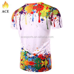 Camiseta sin costuras promocional Camiseta de poliéster al por mayor con impresión 3D - Product Image 3