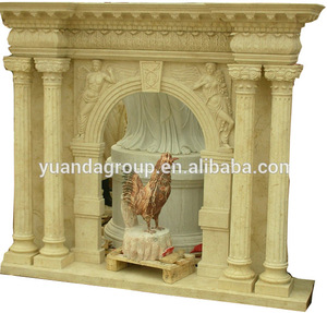 Piedra antigua tallada personalizado chimenea <span class=keywords><strong>de</strong></span> mármol/repisa - Product Image 1