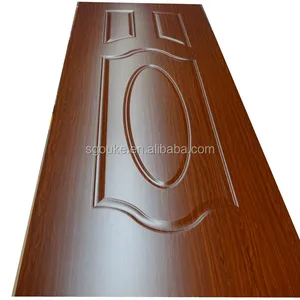 Thiết Kế Mới Trang Trí Sapele Pvc/Melamine Mdf/Hdf Đúc Cửa Da/Mdf Melamine Cửa Skin600mm, 700Mm, 800Mm, 900Mm-2150Mm * 2Mm-5Mm