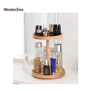 360 degrés clair 8 niveau grand en bois vanité <span class=keywords><strong>de</strong></span> bambou bois cosmétique boîte <span class=keywords><strong>de</strong></span> rangement/rotation <span class=keywords><strong>maquillage</strong></span> <span class=keywords><strong>organisateur</strong></span> - Product Image 1