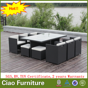 Mesa de <span class=keywords><strong>juego</strong></span> de muebles de <span class=keywords><strong>patio</strong></span> al aire libre mesa de comedor de ratán - Product Image 6
