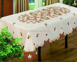 big size 54x72" embroidered cutwrok table cloth